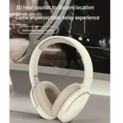 Bluetooth Over-Ear Headphones with Deep Bass and Extended Battery Life for Music Lovers