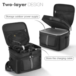 Alternative view of Carrying Case for Ecoflow River 2 Pro/Max Power Station with Waterproof Storage for River 3/3 Plus