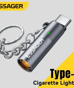 Essager Type-C Mini Lighter Tungsten Wire No Flame Safe Energy-Saving Can Be Carried OnThe Plane OTG-Compatible USB-C Lighter
