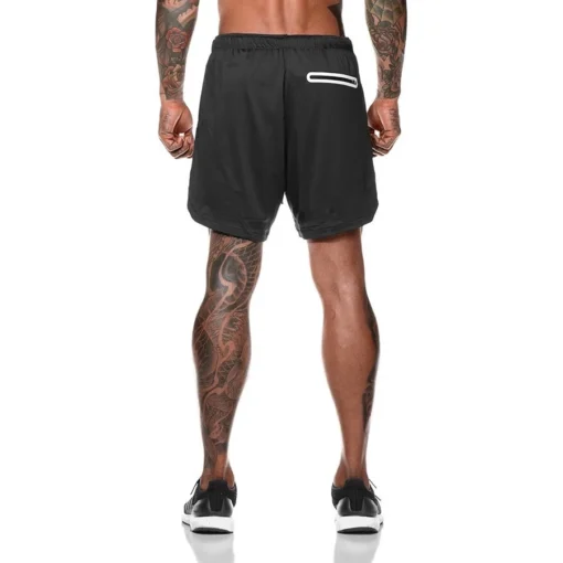 Men's 2-in-1 Running Shorts with Inner Liner for Enhanced Comfort and Support - Image 5