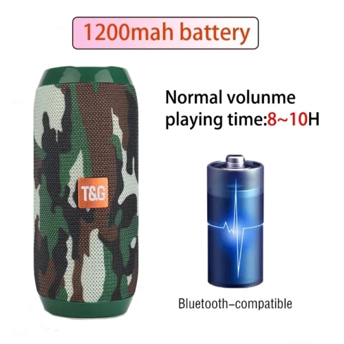 Alternative view of Portable Wireless Bluetooth Speaker with FM Radio and Subwoofer – Hand Free Audio Solution