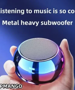 Alternative view of M10 Portable Bluetooth Speaker - Compact Steel Subwoofer for Outdoor Use