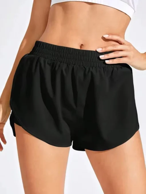 Women's Yoga Shorts with Elastic Waistband for Fitness and Running - Image 4