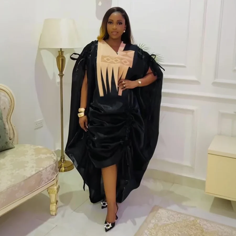 African Plus Size Dashiki Gown Set for Women - Wedding Party Kaftan Dresses - Image 4