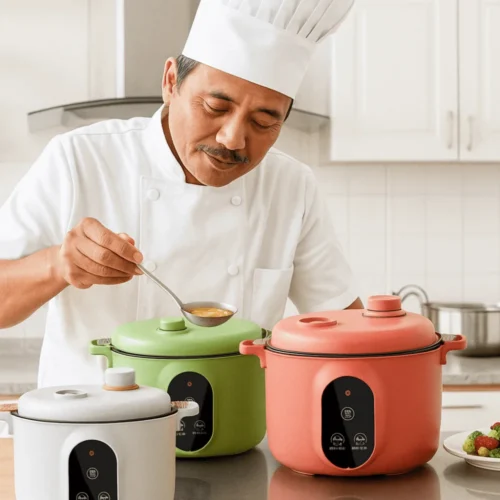 Alternative view of Easy 2L Non-Stick Pressure Cooker - 20cm Quick Heating for Rice and More