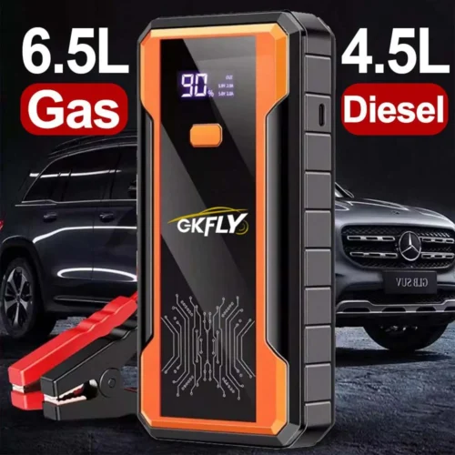 Alternative view of GKFLY High Power 59.6Wh Starting Device 4000A Car Jump Starter Power Bank Petrol Diesel Car Charger For Car Battery Booster