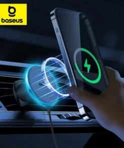 Baseus 15W Magnetic Wireless Car Charger and Phone Holder