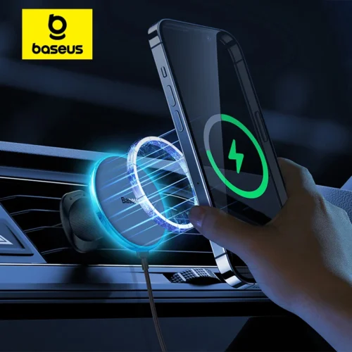 Baseus 15W Magnetic Wireless Car Charger and Phone Holder