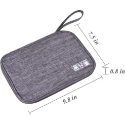 Alternative view of Waterproof Electronics Organizer Bag with Travel Size Design for Cables and Accessories