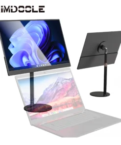 Alternative view of Kimdoole Portable Monitor Magnetic Metal Stand Up To 18 inch Adjustable 360° Rotation Bracket Tablet Holder Compatible With iPad