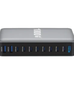 1000W GaN Fast Charging Station for iPhone Samsung For Xiaomi Huawei 10-Port Fast Desktop Charger PD3.1 USB Type C Dropshipping