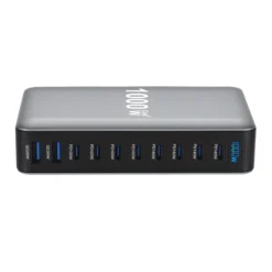10-Port Fast Desktop Charger with 1000W GaN Technology for iPhone, Samsung, Xiaomi, and Huawei
