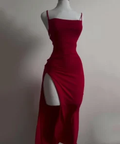 Alternative view of 2024 explosive new dress summer high sensibility halter strap Spice Girl bag hip dress