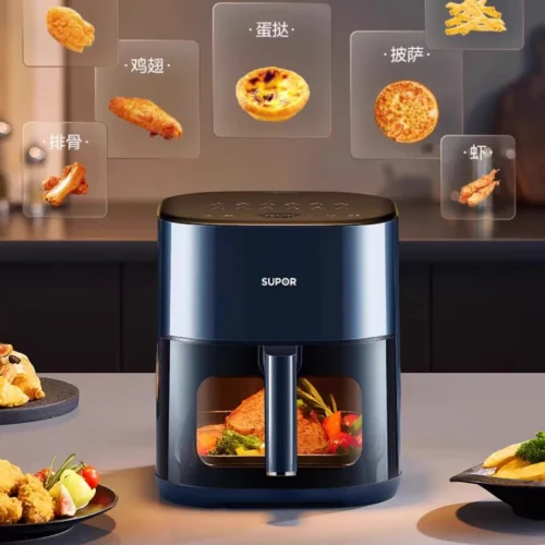 Alternative view of Glass Visual Air Fryer, 6L Multifunctional Electric Fryer