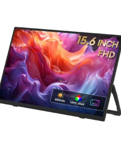 ZEUSLAP 15.6" FHD Portable Monitor - 100% sRGB, 300 Nits, Ultra-Thin Design for Gaming and Laptops