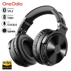 Oneodio Pro-C Bluetooth Wireless Headphones with 110Hr Hi-Res Battery Life for Phones and PCs