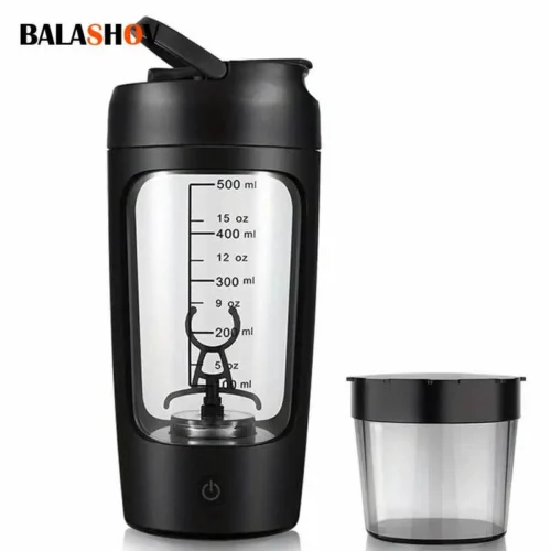 500ml Electric Protein Shaker Bottle - Automatic Mixer for Smoothies and Drinks