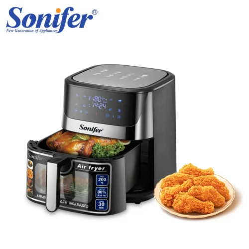 8.5L Air Fryer with LED Display, Touch Control, and Adjustable Temperature