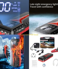 Reliable Car Starter Convenient Auto Car Jump Starter 8000A Battery Power Bank Compact for 12V Models Never Get Stranded Again