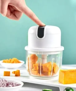 Alternative view of Electric Garlic Masher - Portable Mini Chopper with USB Charging, Multi-Function Meat and Vegetable Grinder