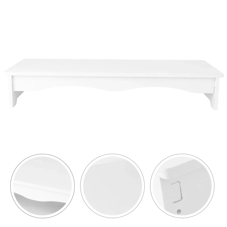 Computer Heightened Shelf Monitor Bracket Keyboard Stand Riser Desk Screen Plastic Desktop Base Computer Screen Shelf - Image 5