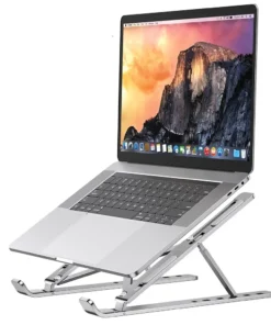 Aluminum Portable Laptop Stand – Foldable Computer Holder for MacBook and PC
