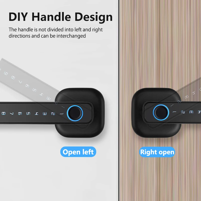 CDOK M6 Bluetooth Smart Door Lock - Fingerprint and Password Access - Image 6