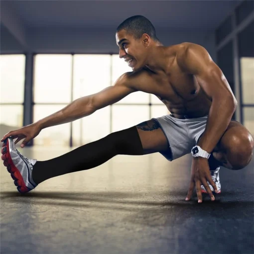 Thigh High Compression Socks for Circulation Over the Knee for Running, Travel, and Gym Use - Image 5