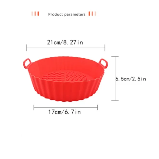 Silicone Air Fryer Liners - Non-Stick, Reusable, Food Safe for Easy Cooking - Image 4