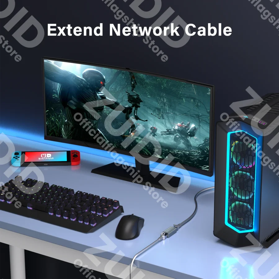 1/2/5/10Pcs 10Gbps RJ45 Connector Female to Female Gigabit Network Extender Extension for Cat8 Cat7 Cat6 Ethernet Cable Adapter - Image 3