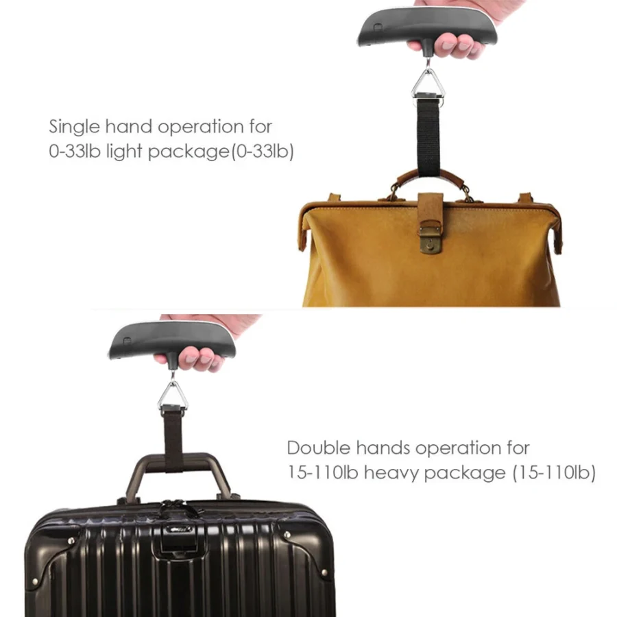 50kgx10g Digital Scale Portable LCD Display Mini Hanging Scale Electronic Luggage Suitcase Travel Bag Weight Balance Scale - Image 5