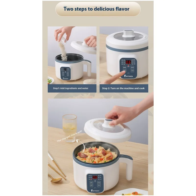Mini Electric Rice Cooker 1.7L - Non-Stick, Double Layer, Multi-Cooker for Home - Image 5