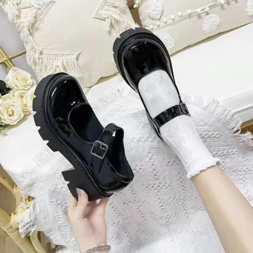 Women’s Oxford Loafers with Thick Bottom and Leather in Casual Spring Style - Image 5