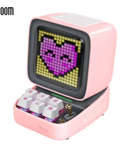 Divoom Ditoo-Pro Portable Bluetooth Speaker with Alarm Clock and LED Display - Retro Pixel Art and DIY Features