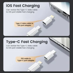 Alternative view of Type C to Lightning Adapter with Fast Charging Compatibility for iPhone