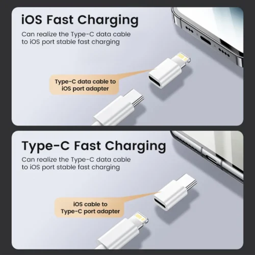 Alternative view of Type c To Lightning Adapter Female Type C Adapter for Ios Fast Charging Adaptador USB C Converter for iPhone