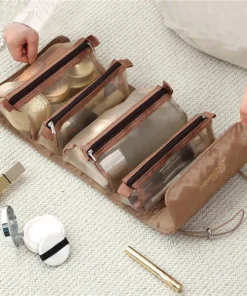Portable Large Capacity 4-in-1 Cosmetic Bag for Travel