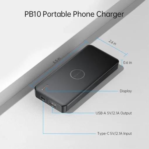Romoss 10,000mAh Power Bank with PD and QC Fast Charging for Smartphones - Image 3