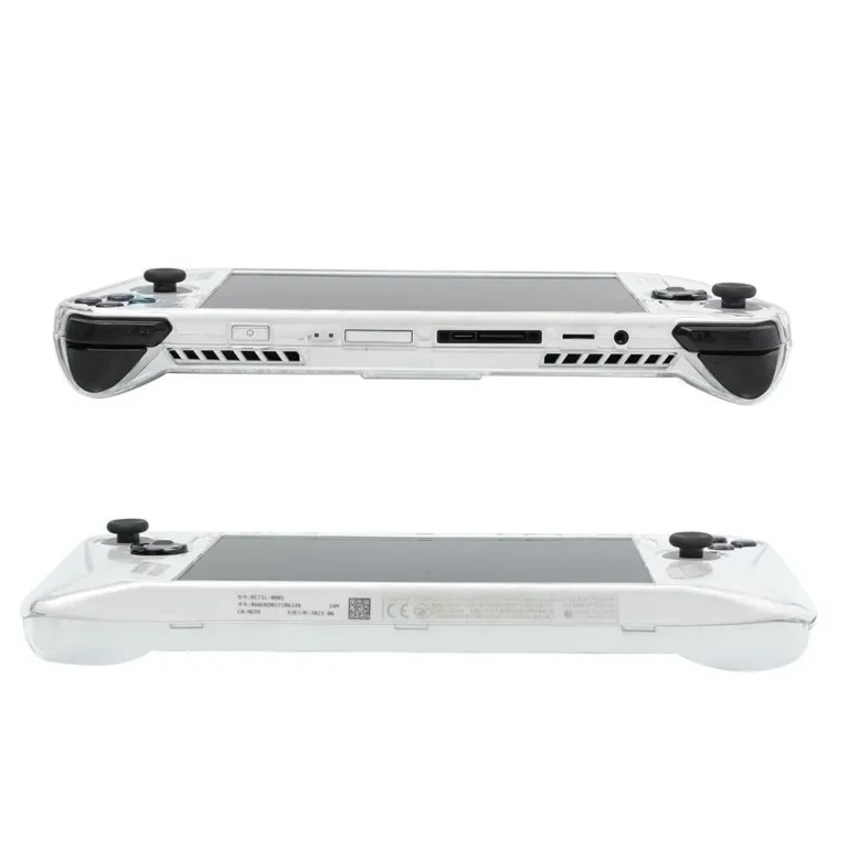 Shockproof Protective Case with Kickstand PC Back Cover Transparent Full Coverage Handheld Console Shell for Asus ROG Ally - Image 3