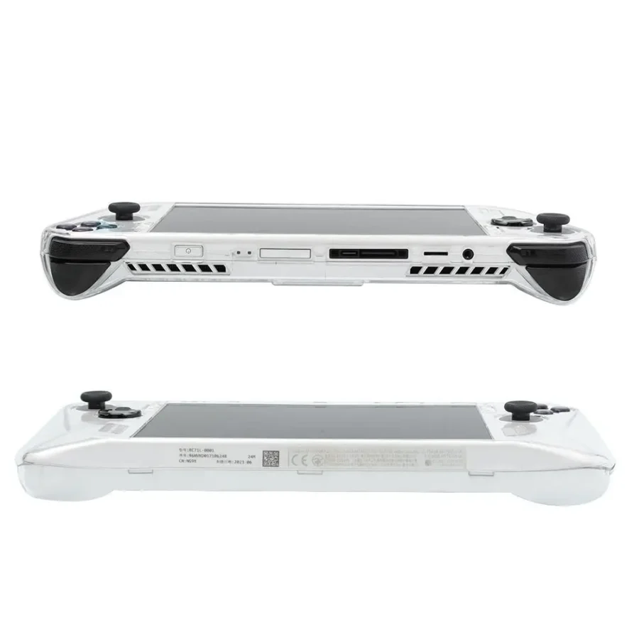 Shockproof Protective Case with Kickstand PC Back Cover Transparent Full Coverage Handheld Console Shell for Asus ROG Ally - Image 3