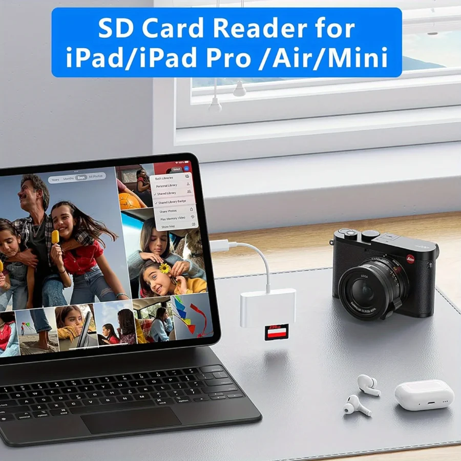 USB C To SD/TF Memory Card Reader, 3-in-1 USB C Card Read Compatible With iPhone 15 Pro iPad Mac MacBook Laptop Android,PC & Acc - Image 6