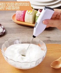 Alternative view of Mini Electric Milk Frother - Handheld Coffee Whisk Mixer