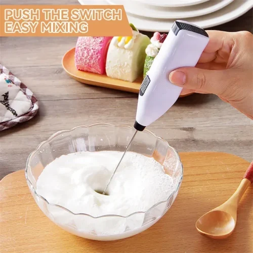 Alternative view of Mini Electric Milk Frother - Handheld Coffee Whisk Mixer
