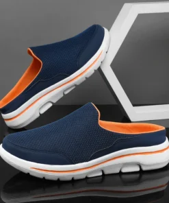 Men's Breathable Indoor Slippers - Thick Bottom Summer Slides