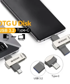Alternative view of KODAK High-Speed Metal Flash Drive - 64GB / 128GB / 32GB for Smartphones and Laptops