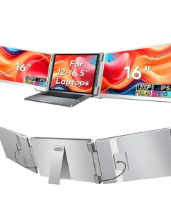 Visture 15.6" FHD IPS Portable Gaming Monitor - High-Definition Dual Screen Extender for Enhanced Productivity