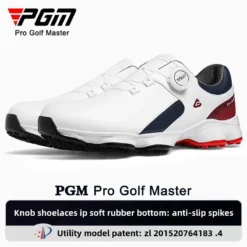 Alternative view of Waterproof Men's Golf Shoes with Cushioning and Anti-Slip Sole