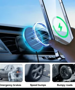 Alternative view of Baseus 15W Magnetic Wireless Car Charger and Phone Holder