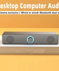 NEW USB Powered PC Soundbar - Wired & Wireless Bluetooth Speaker for TV PC Laptop Gaming Home Theater Surround Audio System Good