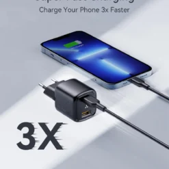Alternative view of VOLTME 30W GaN USB C Fast Charger with Dual Ports for iPhone, iPad, and Xiaomi